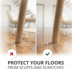 Best Felt Furniture Pads X-PROTECTOR - 48 Premium Chair Felt Pads Floor Protector for Furniture Feet Wood Hardwood Floors - Protect Your Hard Floors! (Beige)