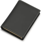 Leather Business Card Case Holder for Men & Women, Italian Calfskin