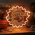 Custom Garage Neon Signs, Personalized Garage LED Signs for Wall, Customizable Name Car Repair Mechanic Shop Auto Workshop Man Cave , Home Garage Neon Light for Wall Decor, Garage Light Up Sign for Men Dad Frinends Husband Father's Day Gift
