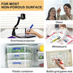 Shuttle Art Wet Erase Markers, 15 Pack Black 1mm Fine Tip Smudge-Free Markers, Use on Laminated Calendars,Overhead Projectors,Schedules,Whiteboards,Transparencies,Glass,Wipe with Water