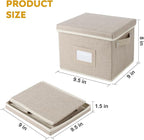 Greeting Card Organizer Box with 16 Dividers,Collapsible Greeting Card Storage Box with Handles Hold 150+ Cards,Greeting Card Holder for Greeting Cards,Sticker, Recipes, Photo, Envelope (Beige, 1 pcs)
