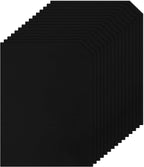 Silunkia 120 Sheets Black Cardstock 8.5 x 11 Printer Paper, 250gsm/92lb Heavyweight Black Paper Card Stock for DIY Cards, Thank You Cards, School Crafting, Wedding, Invitations