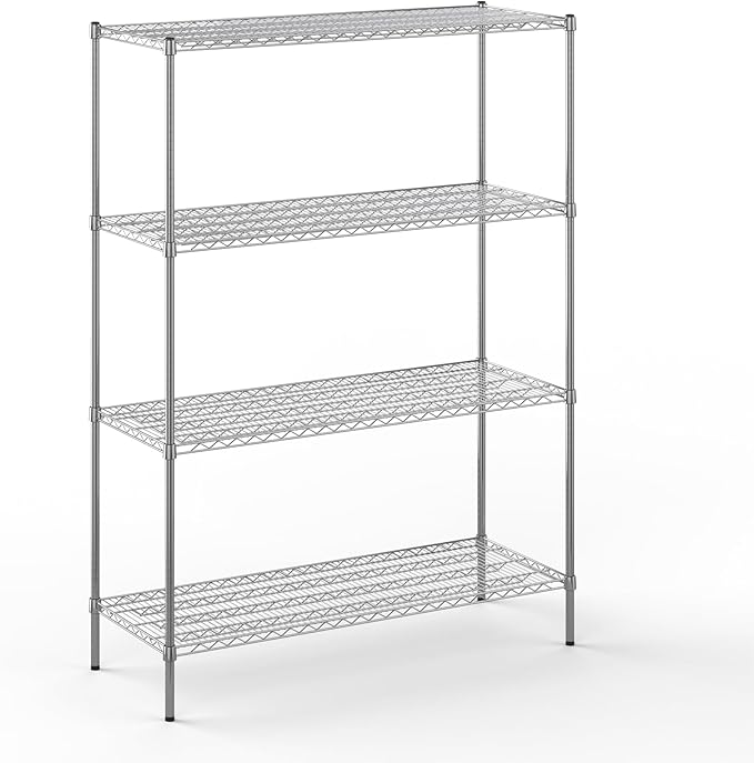Regal Altair 21" Deep x 54" Wide x 74" Height Wire Shelving Kit | 4-Tier | NSF Commercial Storage Rack Unit