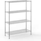 Regal Altair 21" Deep x 54" Wide x 74" Height Wire Shelving Kit | 4-Tier | NSF Commercial Storage Rack Unit