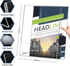 Acrylic Sign Holder 8.5x11 Inches, 10 Pack Clear Plastic Table Flyer Display Stand, L-Shape Vertical Menu Paper Holder Stand, Clear Picture Photo Flyer Display Stand for Restaurants, Store Fair,Office
