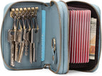 GOIACII Small Genuine Leather Wallet for Women, RFID Blocking Credit Card Holder Wallet