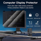 27 Inch Magnetic Hanging Computer Privacy Screen for 16:9 Widescreen Monitor, Removable Privacy Screen Anti Glare Blue Light Computer Screen Privacy Shield, Anti-Scratch 27 in Protector Film