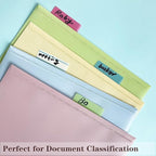 ELII 900 PCS Book Tabs 2 Inch Sticky Index Tabs, Colored Page Markers Repositionable Tags Reading Tabs Self Adhesive Tape Flags for Books, Binders, Notebook and File Folders