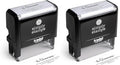 The Duncans Personalized Self-Inking Address Stamp | Envelope Return Address Stamp for Couples and Families | Custom Rubber Address Stamp (2, Xtra Wide)