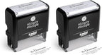 The Duncans Personalized Self-Inking Address Stamp | Envelope Return Address Stamp for Couples and Families | Custom Rubber Address Stamp (2, Xtra Wide)
