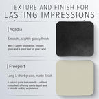 Gallery Leather Guest Book - Great for Wedding, Reception, Baby and Bridal Shower, Birthday Party and Vacation Home - 192 Lined Pages, add Polaroid Photo - Hardcover 9x7" - Acadia Navy - Space Force