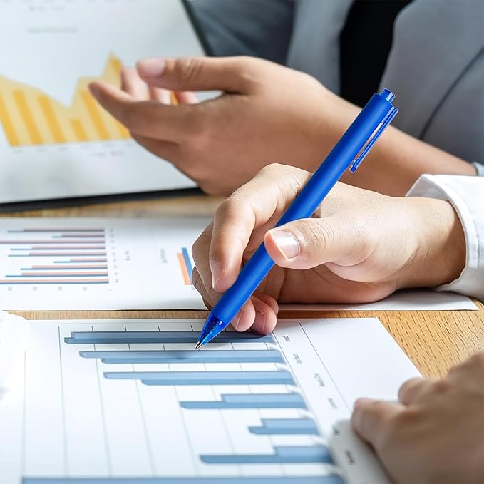 CRYLLIS Pens Bulk, 50Pack Black Pens,Black Ink Ballpoint Pens for Smooth Writing,No Smear,Office Supplies,Back to School Gifts,School Teacher,1.0mm