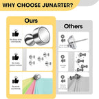 Junarter 12 Pack Magnetic Push Pins, Silver Strong Fridge Magnets, Whiteboard Magnets, Refrigerator Magnets Strong, Dry Erase Board Magnets for Fridge, Whiteboard, Office, Classroom, Kitchen, Map