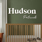 Personalized Wooden Name Sign for Nursery - Custom Name Signs for Kids Room, Personalized Nursery Name Sign - Perfect Room Decoration, Wall Name Decoration & Wedding signs, Family Name Signs (First & Middle Name - Style 1)