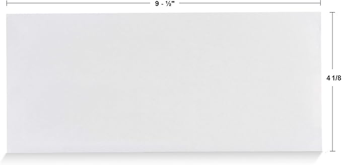 40#10 Security Tinted Self-Seal Envelopes - No Window, EnveGuard, Size 4-1/8 X 9-1/2 Inches - White - 24 LB - 40 Count (34140)