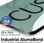 Custom Sign, Custom Street Sign, 11 Font Colors, 13 Font Styles, 4 Hole Options, 22 Sizes, 8x32 Inches, Rust Free DiBound, Fade Resistant, Made in USA by My Sign Center (Minimalist)
