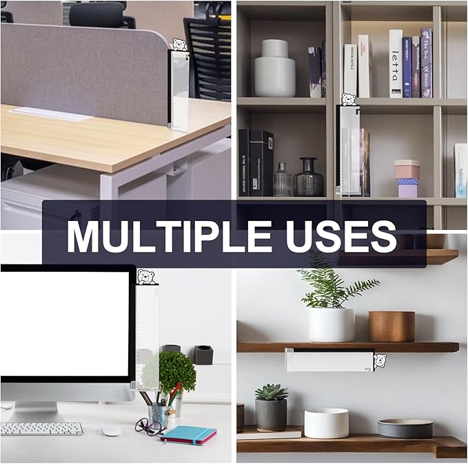 2pcs Office Desk Accessories Monitor Memo Board Computer Message Board Office Supplies for Women Men Computer Sticky Note Holder Home Desktop Message Office Decor (Bear Monitor Memo Pad with Pen)