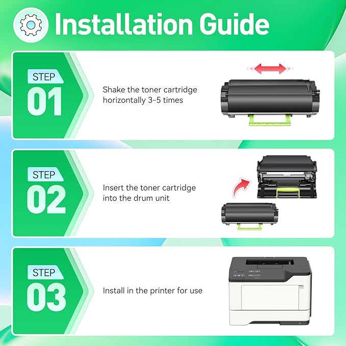 56F1X00 Black Extra High Yield Toner Cartridge Compatible with Lexmark 56F1X00 Replacement for Lexmark MS321 MS421 MS521 MS621 MX521 MX522 MX622 MS622 MX321 MX421 Laser Printer dn dw de adn adw adhe