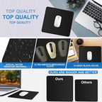 Mouse pad, Gaming Mouse pad Durable Stitched Edge, Premium-Textured Water Resist Mousepad, Non-Slip Rubber Base Mouse Pads for Computers, Laptop, Gaming, Home, Office, 11.8 x 9.9 in, Black