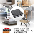 Non Slip Furniture Pads X-PROTECTOR - 8 PCS 4" - Premium Furniture Grippers! Rubber Feet Hardwood Floor Protectors for Furniture Legs - Couch Stoppers - Keep Your Furniture in Place Forever!