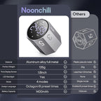 Digital Pomodoro Timer,Frosted Metal Productivity Cube Timer,1.8 in LED Digital Large Screen and Auto-Rotating Display,1/3/5/10/25/30/60min&Custom Time, Silent & Alarm,for Office, Study, Work(Grey)