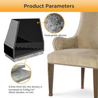 CHWM Square Chair Leg Protectors for Hardwood, 16Pcs Silicone Chair Legs Caps to Prevent Floor from Scratches and Reduce Noise, Easy to Move,(1.5 Inch Black).