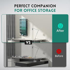 SUPEASY 11-Tier Wall File Organizer, Hanging Wall Files for Papers, Folders, Magazines, Wall Organizer for Clipboard, Assembly Needed, Black, 2 Pack
