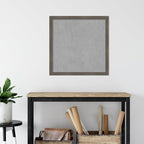 Amanti Art Grey Framed Magnetic Board 26x26 Medium Vision Board for use with Magnets, 100% Metal Sheet to Display Items as Office Decor or for Home Organization in mudroom, Kitchen or Kids Room