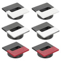 PATIKIL 2.8inch Desk Grommet, 6Pcs Cable Grommet Wire Management Cable Hole Cover Cord Organizer for Office Home Table Countertop, Black/Silver Black/Red Black/Grey