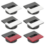 PATIKIL 2.8inch Desk Grommet, 6Pcs Cable Grommet Wire Management Cable Hole Cover Cord Organizer for Office Home Table Countertop, Black/Silver Black/Red Black/Grey