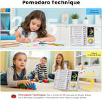 3-in-1 Visual Timer & ADHD Tool for Kids and Adults, 12/24H Silent Task Timer with Chore Chart, Visual Schedule for Children with Autism, Daily Checklist with Pomodoro Timer, Alarm Clock - White