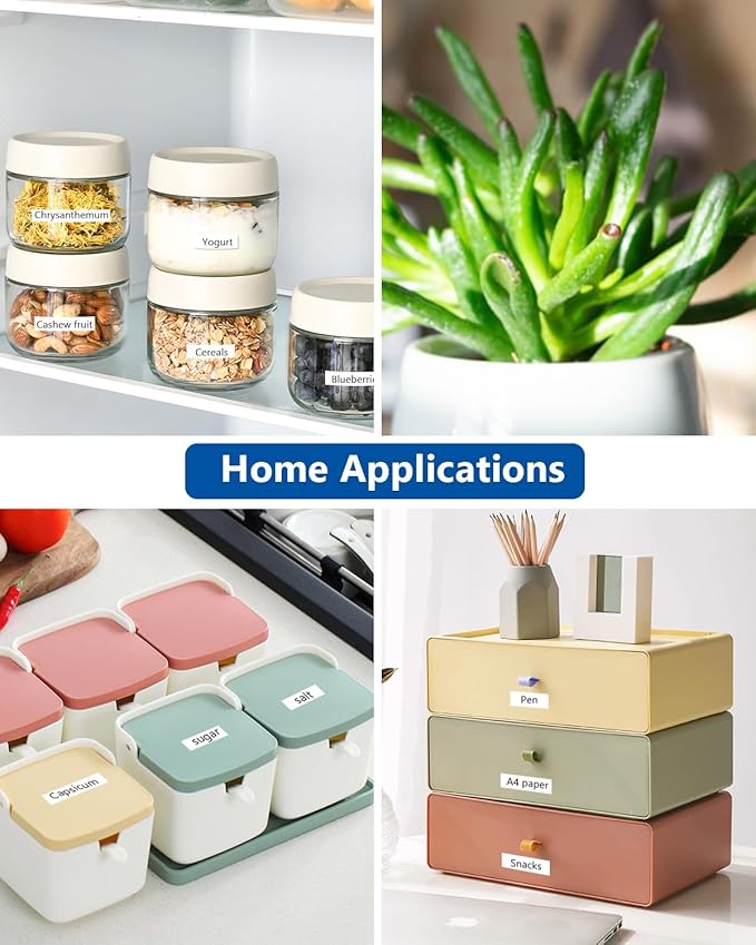 6-Pack TZe TZ Tape 9mm 0.35 Inch Laminated Multi Color Compatible for P Touch Label Tape TZe-121 221 421 521 621 721 for PTouch PT-H110 D210 D220 PT-H103W, Clear/White/Red/Blue/Yellow/Green