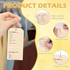 200 Pack Red Repair Tags with Wire Rope Service Repair Tags Numbered with Wire Durable 2.6 x 5.25 Inch Labels for Production Equipment Maintenance Price Notice (200, White, 2.6x5.25in)