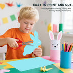 Light Blue Cardstock 8.5 X 11, 80 Sheets Card Stock, 75lb/ 200gsm Copy Paper, Cardstock Printer Paper For Art, Drawing, Invitation, DIY Cards, Watercolor, Craft, Construction, School & Office Supplies