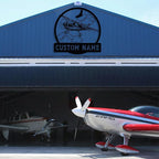 Personalized Metal Airplane Wall Art, Airplane Name Sign, Customized Pilot Name Sign, Airplane Hangar Sign Decor, Aviation Home Office Decor, Large Outdoor Decor, Pilot Gifts, Aircraft Lovers Gift