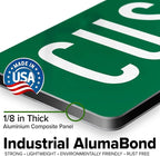 Custom Street Sign, Road/Address Sign, 8 Colors, Reflective Option, Mounting Options, 6x24 Inch, Thick Rust-Free AlumaBond, USA Made by My Sign Center, (Classic)