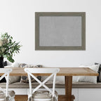 Amanti Art Grey Framed Magnetic Board 25x33 Medium Vision Board for use with Magnets, 100% Metal Sheet to Display Items as Office Decor or for Home Organization in mudroom, Kitchen or Kids Room