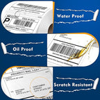 L LIKED 220 PCS 4"x6" Thermal Shipping Labels, Perforated White, Strong Adhesive Direct Thermal Labels(1 Roll), Compatible with DYMO 4XL 1744907,Zebra, Rollo, Jadens, Nelko