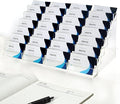 Vevitts Acrylic Business Card Holder for Desk Multiple Business Card Holders 28 Slot 7 Tier Large Business Card Organizer Business Card Display Rack Clear Plastic Business Card Stand for Home Office