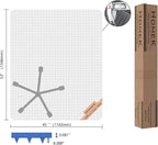 Office Chair Mat for Carpets - 45” x 53” Clear Carpet Chair Mats for Low Pile Carpeted Floors Home Office, Studded Floor Mat for Office Chair on Carpet