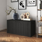 Yardgrace 80 Gallon Outdoor Storage Box Waterproof, Resin Deck Boxes with Lockable Lid & UV-Resistant for Patio, Pool, Garden Furniture Cushions & Accessories, Black