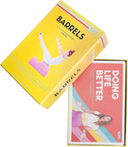 OnlinePilatesClasses Pilates Barrels Flashcards, Deck Cards Set with Video Tutorial for Spine Corrector, Ladder Barrel, Small Barrel & C-Shaper Exercise, Home Gym Workout, Barrel Arc Not Included