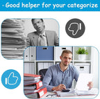 Binder Dividers for 3 Ring Binder, 1/5 Cut Tabs, Letter Size, Blank Write On Page Dividers with 5 Big Tabs for School Office Home, 12 Sets, 60 Dividers, White