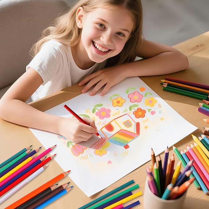 12 Pack Colored Pencils,144 Count Pre-Sharpened Colored Pencils Bulk,12 Color Pencil for Classroom Prizes Gifts,Back to School Supplies,Coloring Pencil Art Supplies for Kids