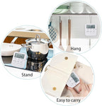 Weewooday 12 Pcs Digital Kitchen Magnetic Timer Bulk Classroom Count up Countdown Timer Large Digits Egg Loud Alarm Cute Desk Stopwatch for Teacher Kids Cooking Office(White,Cute Style)