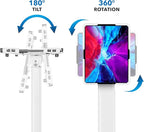 Mount-It! Anti-Theft Universal Tablet Kiosk Stand, Fits iPad Pro, Galaxy Tab, Surface Pro 9.7-13 Inch Tablets | Adjustable Floor Stand with Secure Locking for Retail, Trade Shows, POS, and Public Use