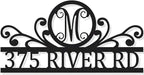 House Numbers for Outside With Custom Initial, Custom Metal House Numbers Sign, Address Numbers for House, Address Plaque for House, Outdoor Numbers for House Address, Personalized Metal Address Sign