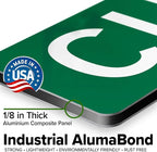My Sign Center Custom Street Sign, 6x36 Inch, Green, Aluminum, Classic Style, Reflective, Pole or Wall Mount