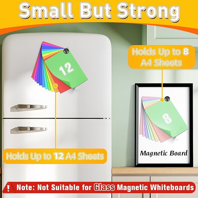 VNDUEEY 200 Pack Black Fridge Magnets, Refrigerator Magnets Whiteboard Magnets, Magnet Refrigerator, Magnetic Push Pins, Small and Strong Magnet for Home, Office, School, Locker and Map