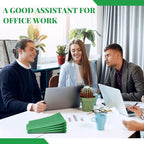 Skyygemm 12 Pcs Classification Folders Letter Size, 1 Divider Pressboard File Folder with Fasteners, Expanding File Organizer Bulk for School Teachers, Office Employee, Coworker, Staff (Green)